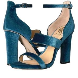 Vince Camuto velvet sandals Robeka